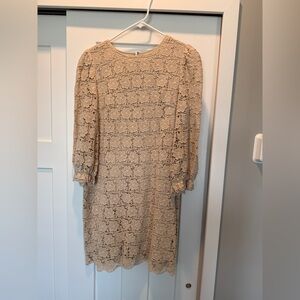 Eliza J. size 12 - Elegant Lace Dress in Cream